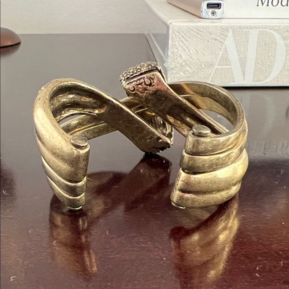 Anthropologie Gold and Silver Crystal Bracelet - Picture 4 of 4